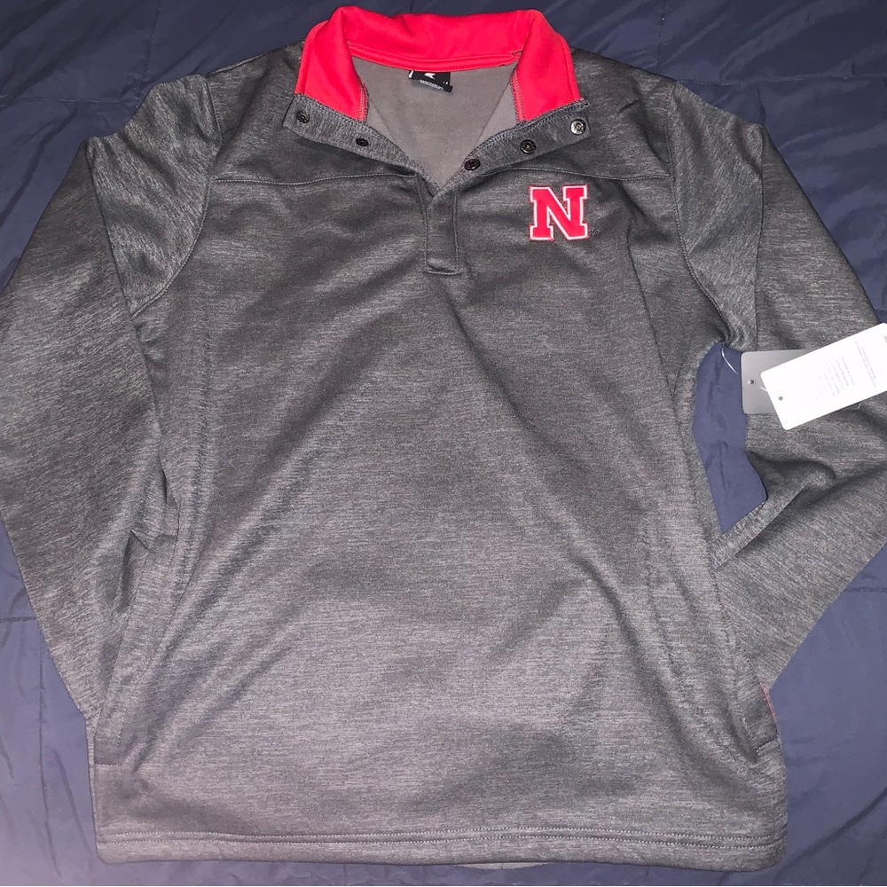 NWT Nebraska Husker Quarter Zip